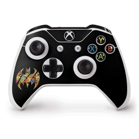 DC Comics Batman Silhouette Logo Vintage Pattern Xbox One S Controller Skin