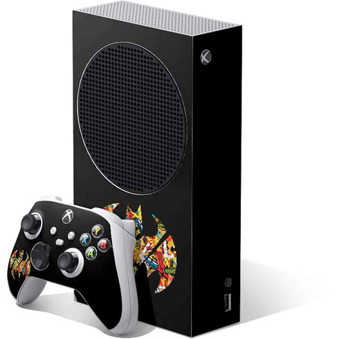 DC Comics Batman Silhouette Logo Vintage Pattern Xbox Series S Bundle Skin