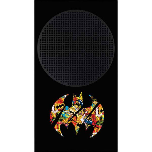 DC Comics Batman Silhouette Logo Vintage Pattern Xbox Series S Skins
