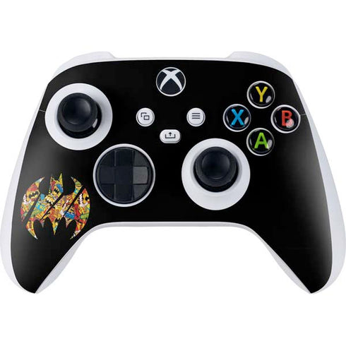 DC Comics Batman Silhouette Logo Vintage Pattern Xbox Series S Controller Skin