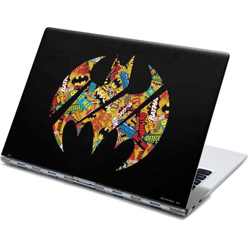 DC Comics Batman Silhouette Logo Vintage Pattern Yoga 910 2-in-1 14in Touch-Screen Skin