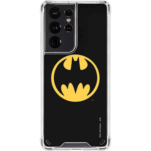 DC Comics Batman Logo Galaxy S21 Ultra 5G Clear Case