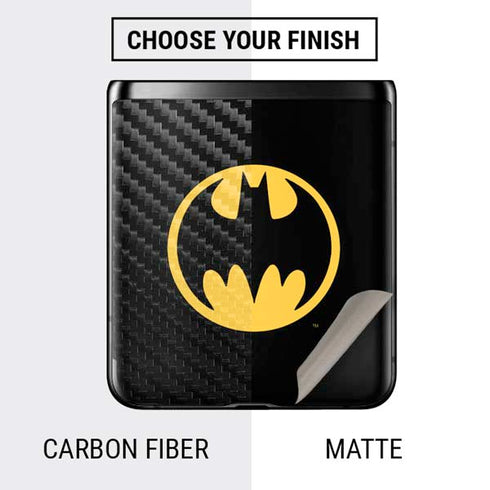 DC Comics Batman Logo Galaxy Z Flip Skin
