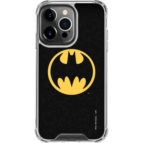 DC Comics Batman Logo iPhone 14 Pro Clear Case
