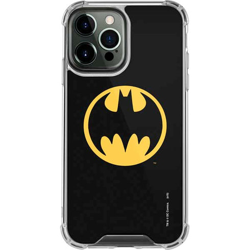 DC Comics Batman Logo iPhone 14 Pro Max Clear Case