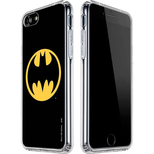 DC Comics Batman Logo iPhone SE (2nd & 3rd Gen) Clear Case