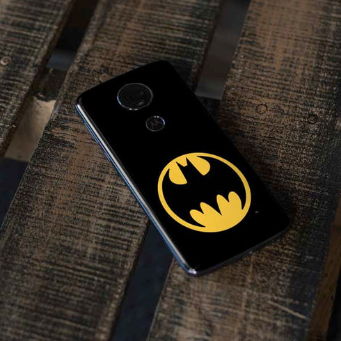 DC Comics Batman Logo Moto E5 Plus Skin