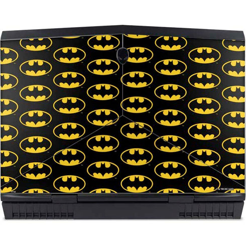 DC Comics Batman Logo Pattern Dell Alienware Skin