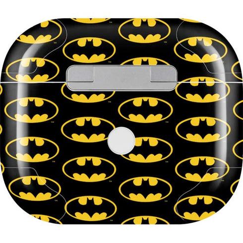 DC Comics Batman Logo Pattern Apple AirPods (3rd Gen 2021) Skin