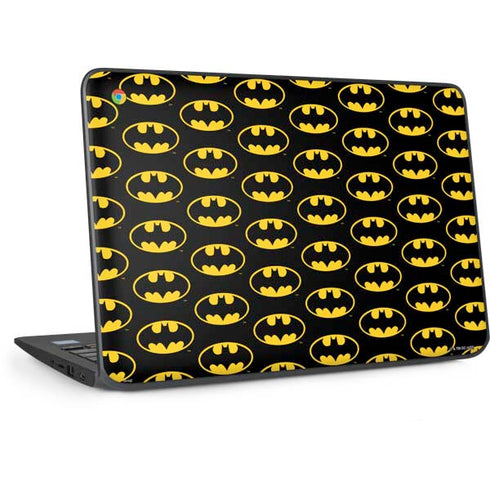 DC Comics Batman Logo Pattern HP Chromebook Skin