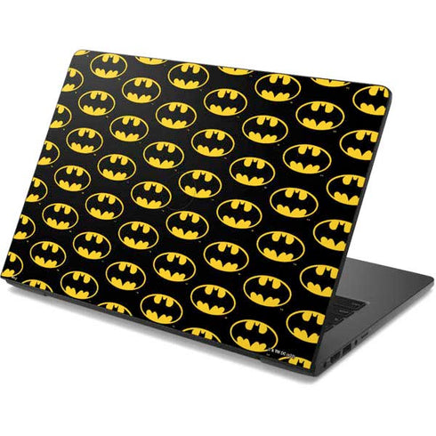 DC Comics Batman Logo Pattern Dell Chromebook Skin