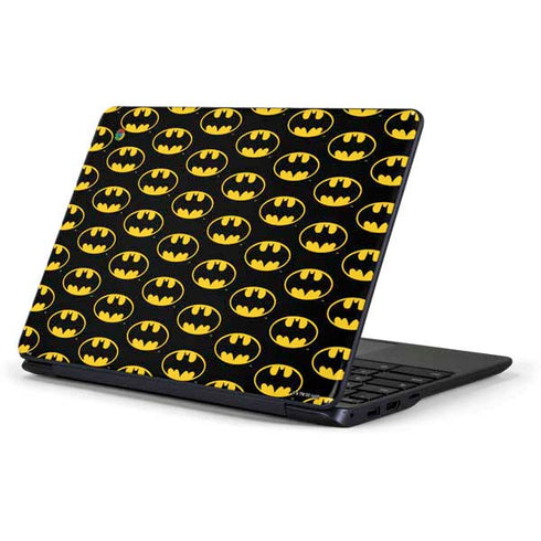 DC Comics Batman Logo Pattern Samsung Chromebook Skin