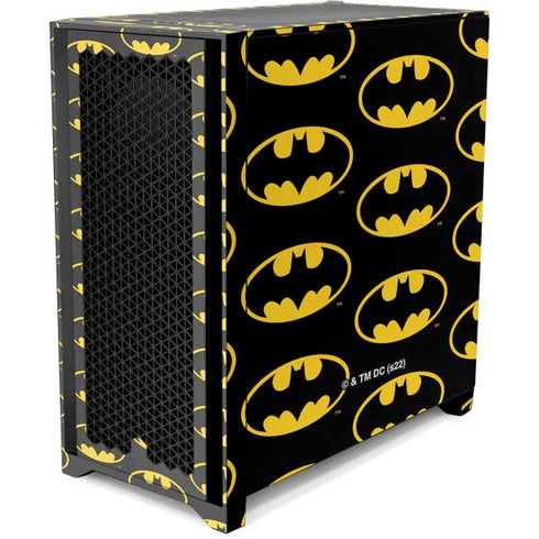 DC Comics Batman Logo Pattern Corsair 4000D Tempered Glass Mid-Tower ATX Case Skin