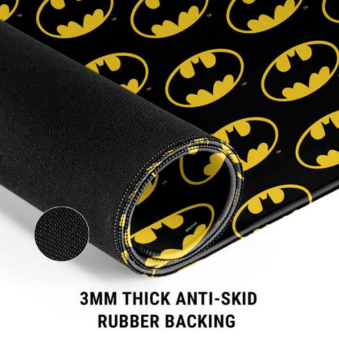 DC Comics Batman Logo Pattern Gaming Mouse Pad