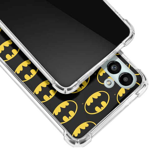 DC Comics Batman Logo Pattern Galaxy A13 5G Clear Case