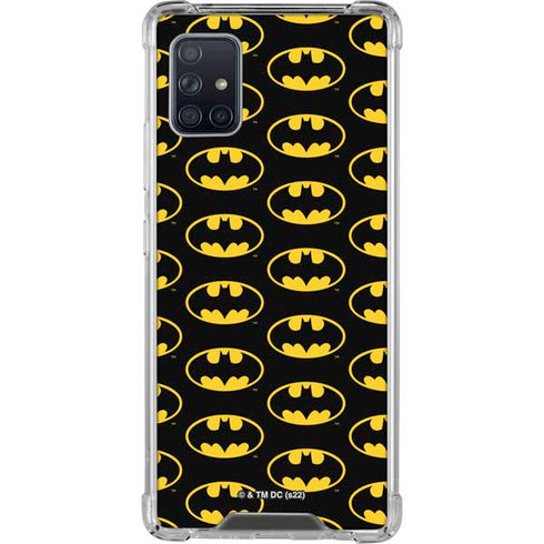 DC Comics Batman Logo Pattern Galaxy A51 5G Clear Case