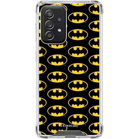 DC Comics Batman Logo Pattern Galaxy A52 5G Clear Case