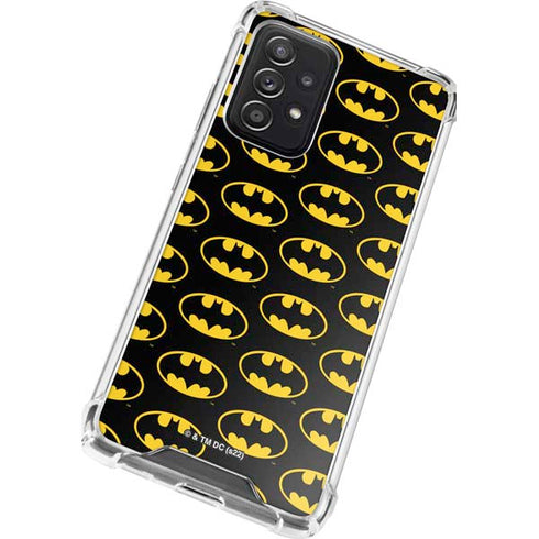 DC Comics Batman Logo Pattern Galaxy A52 5G Clear Case