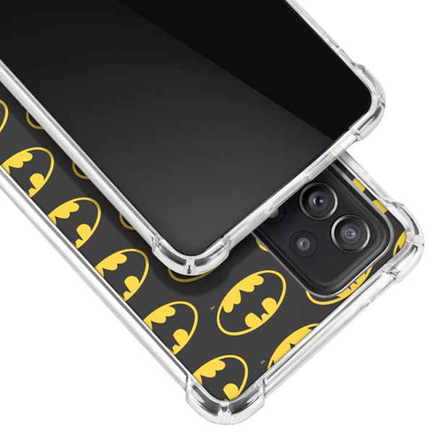 DC Comics Batman Logo Pattern Galaxy A52 5G Clear Case