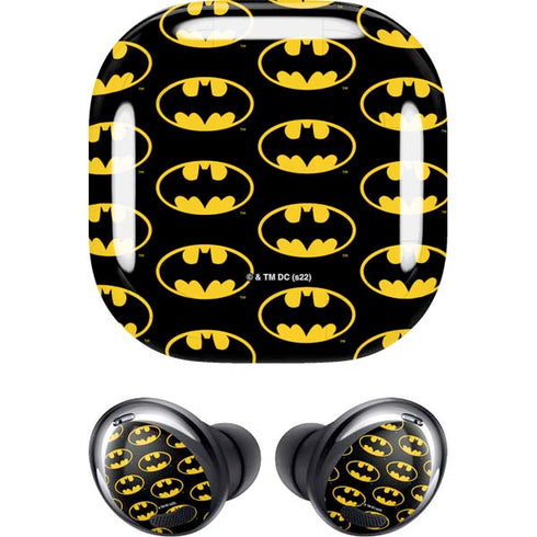 DC Comics Batman Logo Pattern Galaxy Buds Pro Skin