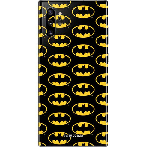 DC Comics Batman Logo Pattern Galaxy Note 10 Plus Skin