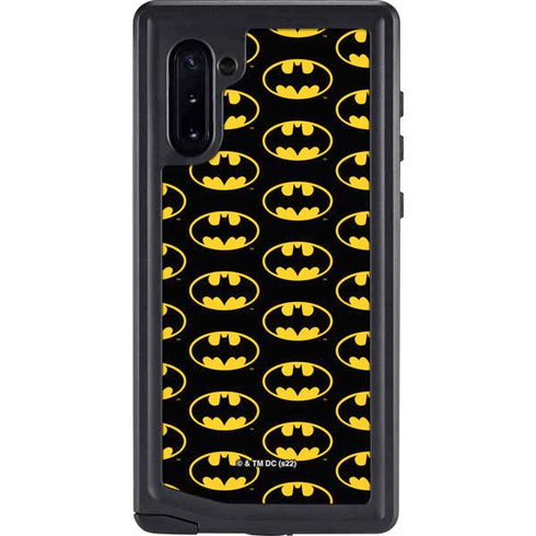 DC Comics Batman Logo Pattern Galaxy Note 10 Waterproof Case