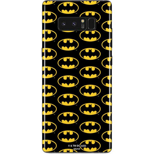 DC Comics Batman Logo Pattern Galaxy Note 8 Skin