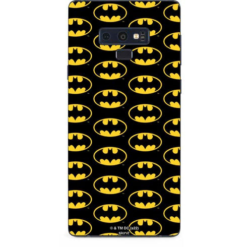DC Comics Batman Logo Pattern Galaxy Note 9 Skin