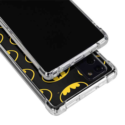 DC Comics Batman Logo Pattern Galaxy Note20 5G Clear Case