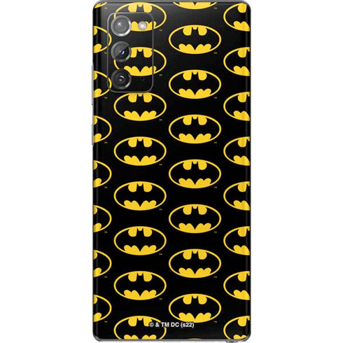 DC Comics Batman Logo Pattern Galaxy Note20 5G Skin