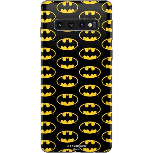 DC Comics Batman Logo Pattern Galaxy S10 Skin