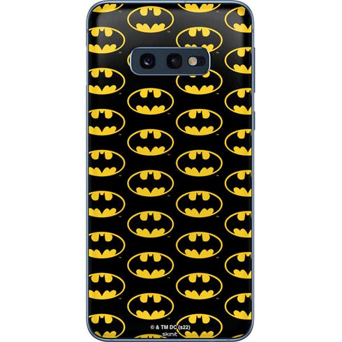 DC Comics Batman Logo Pattern Galaxy S10e Skin