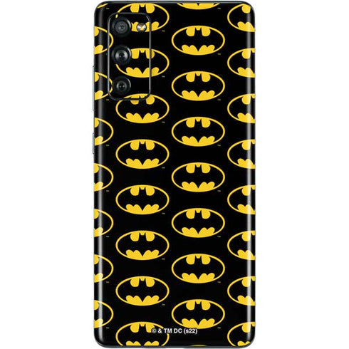 DC Comics Batman Logo Pattern Galaxy S20 Fan Edition Skin