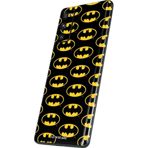 DC Comics Batman Logo Pattern Galaxy S20 Fan Edition Skin
