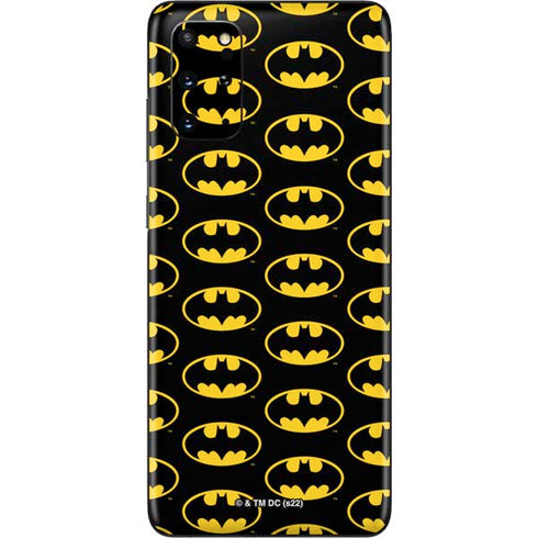 DC Comics Batman Logo Pattern Galaxy S20 Plus Skin