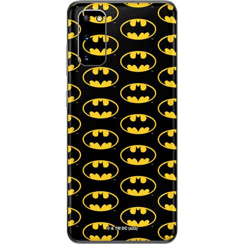 DC Comics Batman Logo Pattern Galaxy S20 Skin