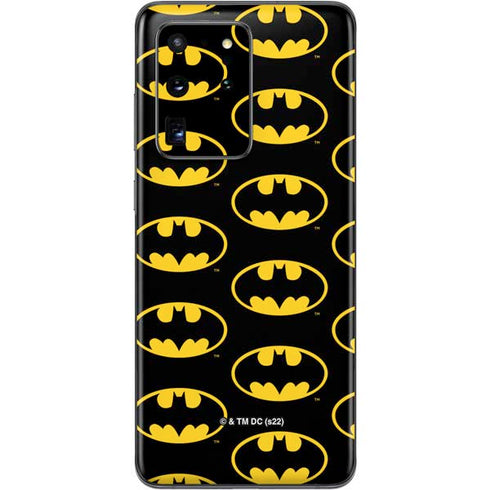 DC Comics Batman Logo Pattern Galaxy S20 Ultra 5G Skin