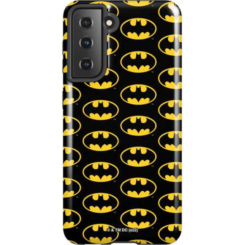 DC Comics Batman Logo Pattern Galaxy S21 5G Pro Case