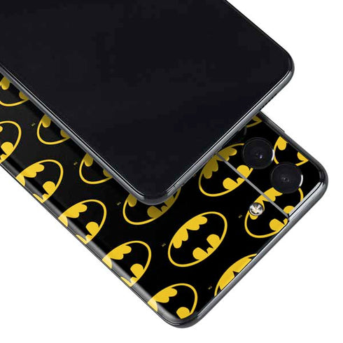 DC Comics Batman Logo Pattern Galaxy S21 5G Skin