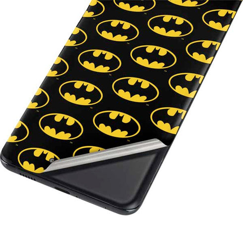DC Comics Batman Logo Pattern Galaxy S21 5G Skin