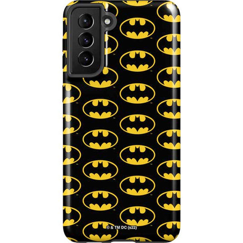 DC Comics Batman Logo Pattern Galaxy S21 Plus 5G Pro Case