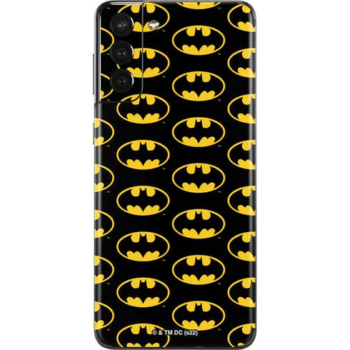 DC Comics Batman Logo Pattern Galaxy S21 Plus 5G Skin