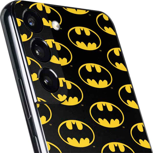 DC Comics Batman Logo Pattern Galaxy S22 Plus Skin