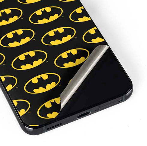 DC Comics Batman Logo Pattern Galaxy S22 Plus Skin