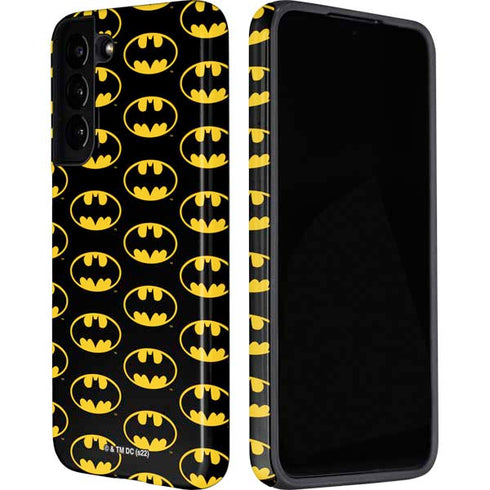 DC Comics Batman Logo Pattern Galaxy S22 Pro Case
