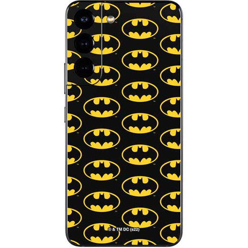 DC Comics Batman Logo Pattern Galaxy S22 Skin