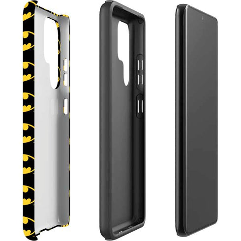 DC Comics Batman Logo Pattern Galaxy S22 Ultra Pro Case
