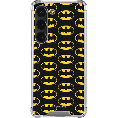 DC Comics Batman Logo Pattern Galaxy S23 Clear Case