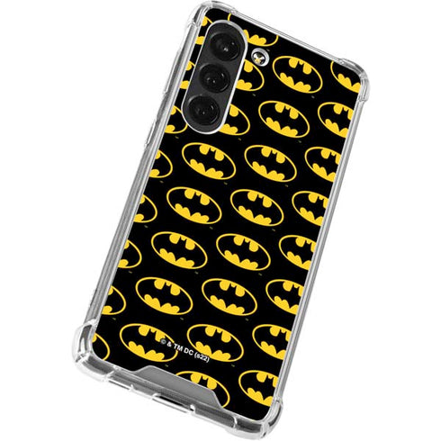 DC Comics Batman Logo Pattern Galaxy S23 Clear Case