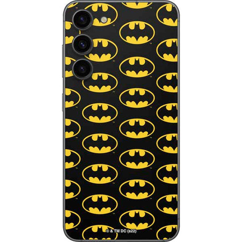 DC Comics Batman Logo Pattern Galaxy S23 Plus Skin